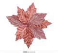 Noël déco fleur rose 22cm