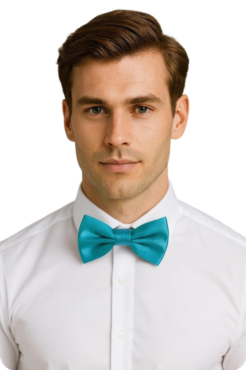 Nœud papillon turquoise