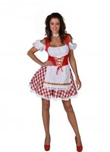 oktoberfest tirol dress red