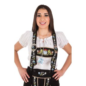 oktoberfest tirol necklace with glass