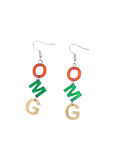OMG colored earrings