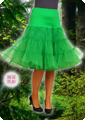 Onderrok tutu tulle luxe rockabilly groen
