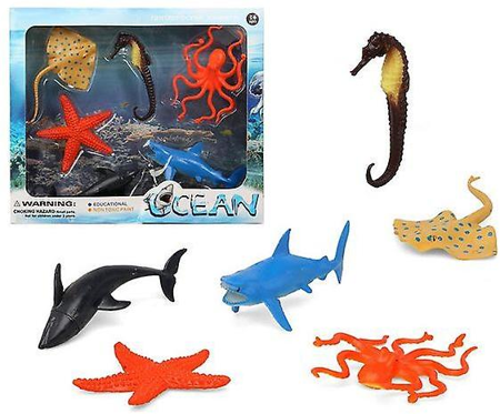 Onderwaterwereld Dierenset - 6 Plastic Figuren