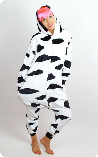 Onesie koe voor volwassenen