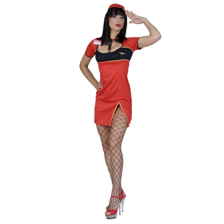 Op = OP Airhostess stewardess jurk