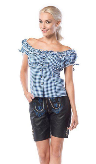 OP = OP Lederhosen Dames Charlotte zwart (leder)