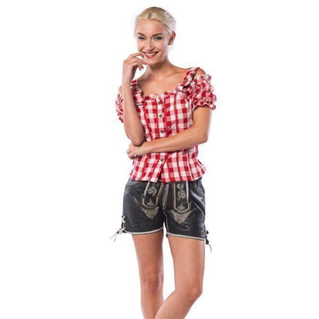 OP = OP lederhosen dames claire zwart (leder)
