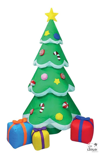 opblaasbare kerstboom 2m met licht