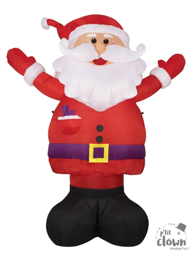 Opblaasbare kerstman decoratie 240 cm met licht