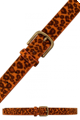Orange leopard belt