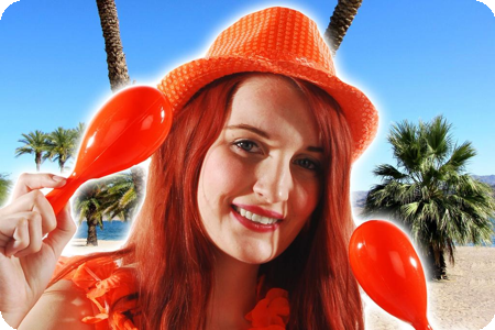 Orange maracas
