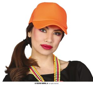 orange neon cap