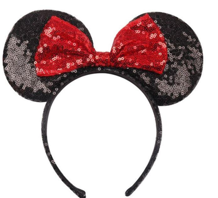 Oreilles de Minnie pailletées de luxe