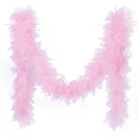 Organza Boa in Zachtroze