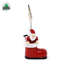 père Noël dans le clip de botte