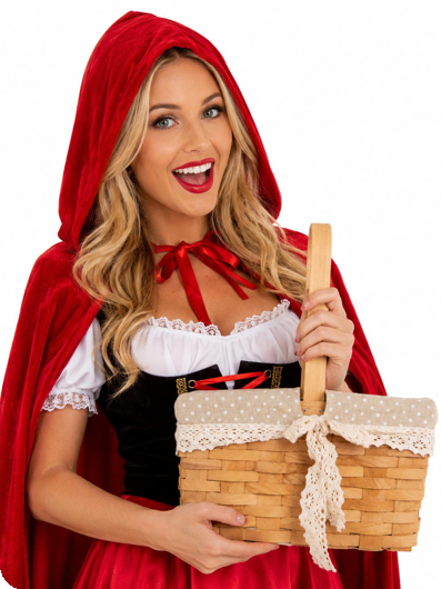 Panier de Petit Chaperon Rouge de luxe