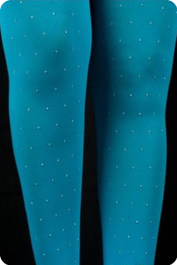 Panty strass turquoise