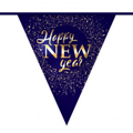 Papieren Vlaggenlijn “Happy New Year“ hotstamp 6m