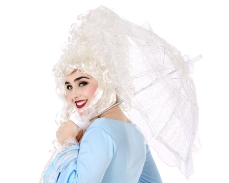 Parapluie en dentelle blanche