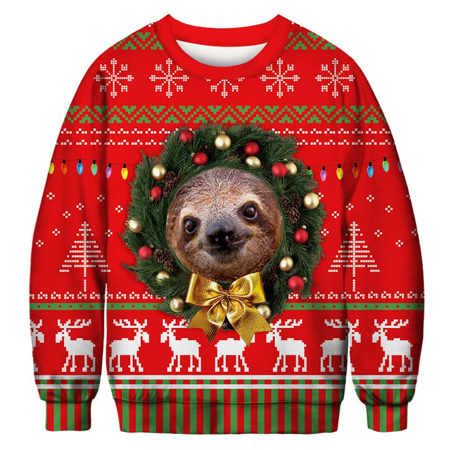 Paresseux  pull de Noël