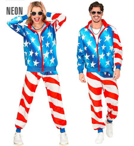 Party 80s tracksuit with USA print