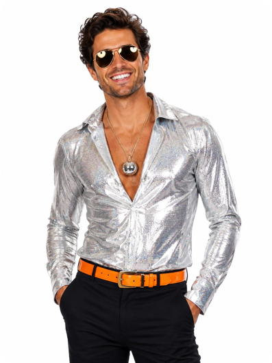 Party disco riem ceintuur oranje