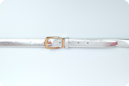 Party disco riem ceintuur zilver