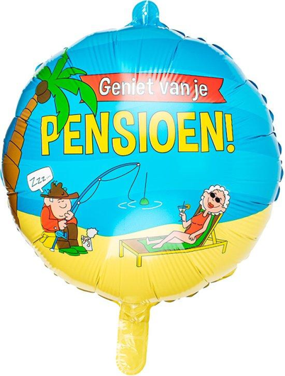 Party folie ballonnen - Pensioen cartoon