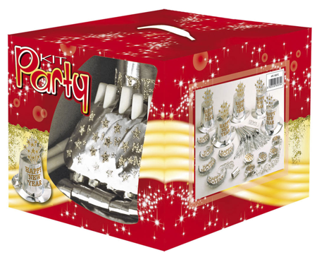 Party Kit Happy New Year Argent
