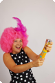 Party popper holy powder Oranje