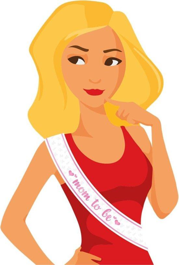 Party sjerp - Mom to be! (pink)