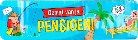 Party Tape - Pensioen cartoon
