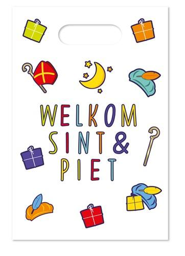 Partybags 'welcome Sint & Piet' 6 pieces