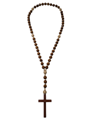 Paternoster / wooden rosary necklace 80 cm long