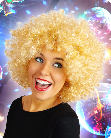 perruque Jumbo Afro Blonde