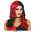 Perruque rouge noire Harley