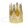 petite couronne en or sur un élastique