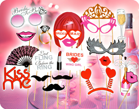 Photo booth set Bride To Be