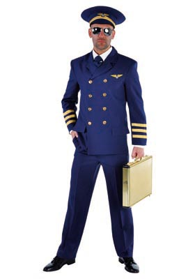 Piloot deluxe verkleed kostuum