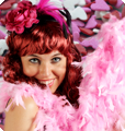 Pink boa
