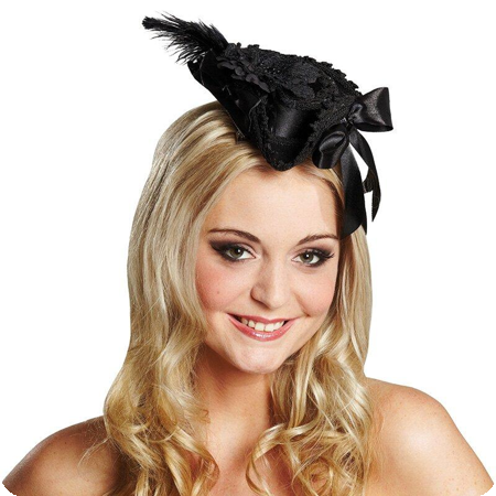 pirate hat black with feather