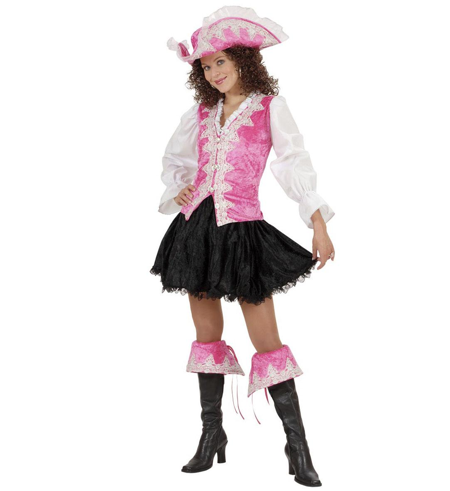 Piraten dame roze luxe