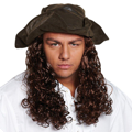 piraten hoed met haar