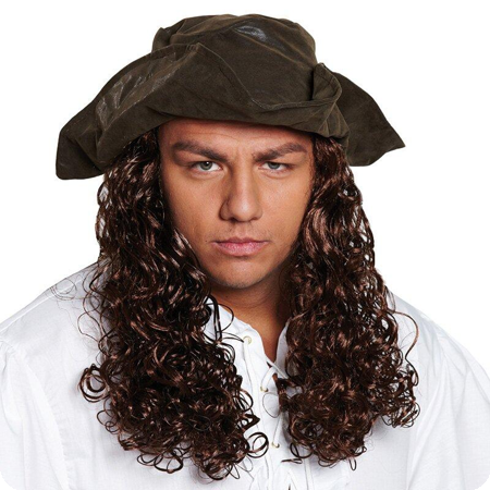 piraten hoed met haar