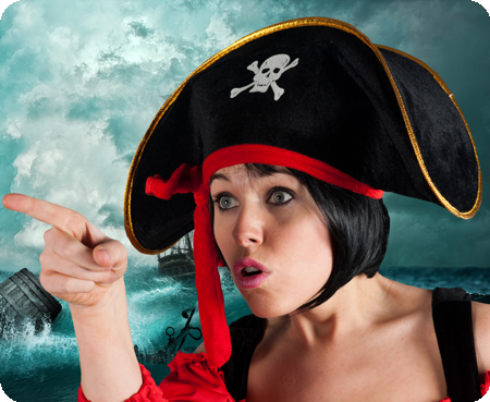 Piratenhoed Captain Dead / hoed piraat