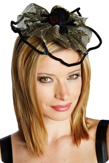 Pièce de cheveux toile d'araignée Halloween