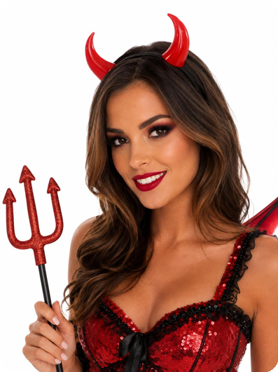 Plastic devil ears/horns