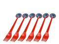 Plastic Forks Pirates Party 17cm 6 pieces