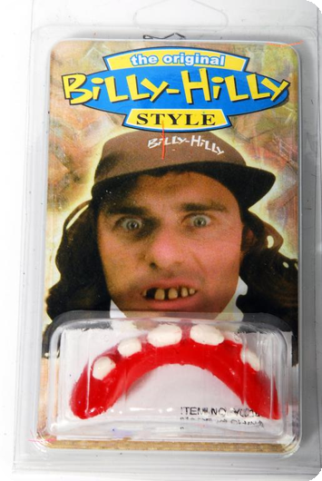 Plastic valse tanden hilly billy