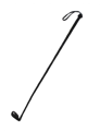 plastic Zweep 70cm zwart